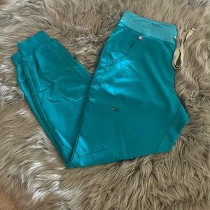 Figs teal Zamora scrub pant